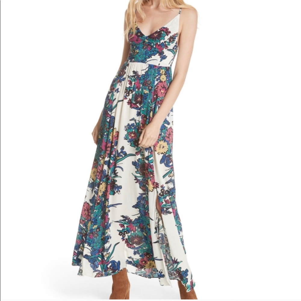 Free People floral maxi dress